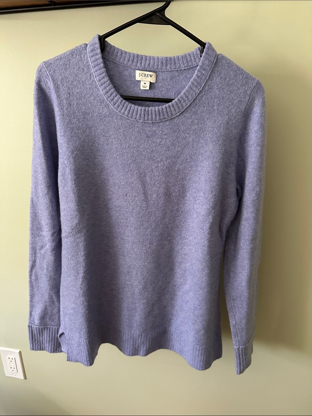 J. Crew Light Lavender Crewneck Sweater